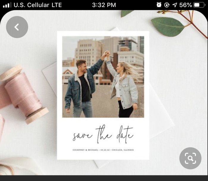 Invites & a polariod-like picture 1