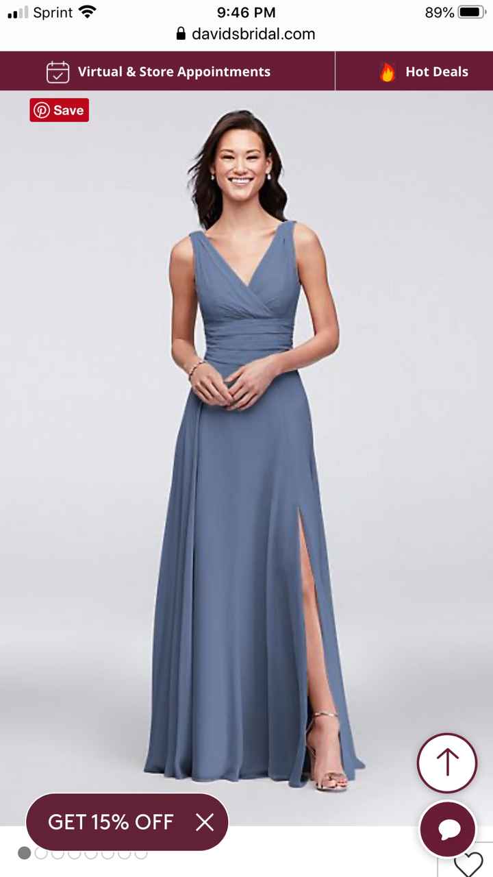 Blush wedding dress - 1