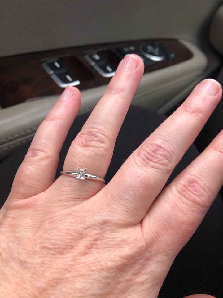 Platinum E-ring and white gold wedding band? - 2