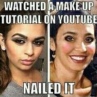 Attempts at wedding day makeup.  Help!