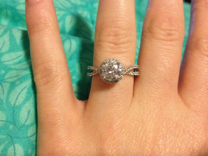 I'd love to see everyone's engagment rings.