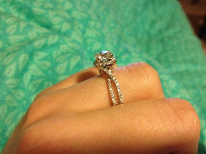 I'd love to see everyone's engagment rings.