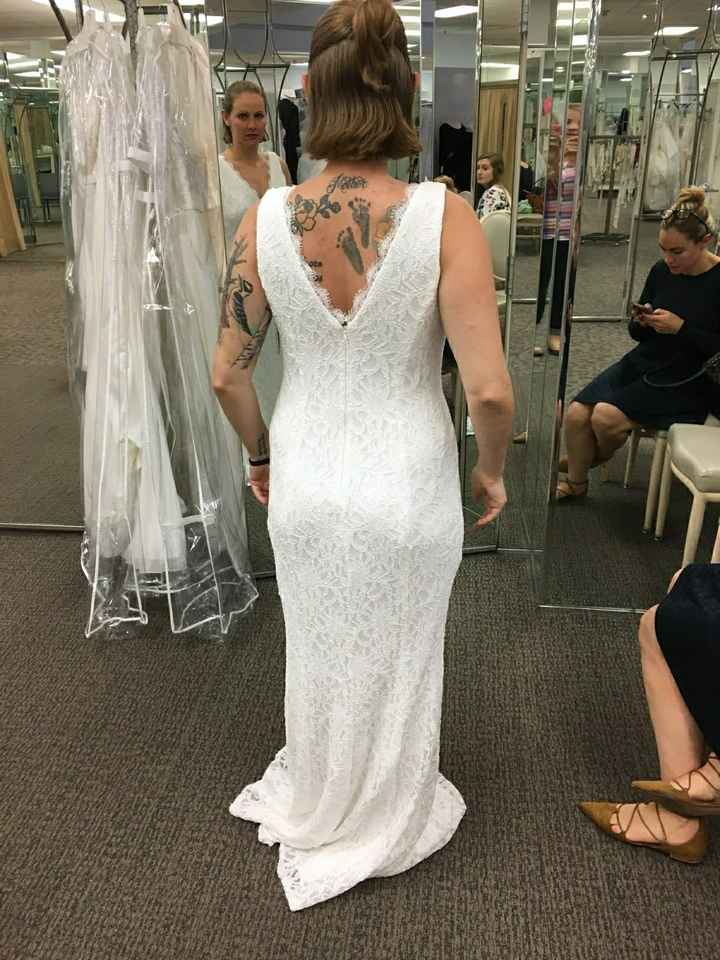 Brides with back tattoo - 1