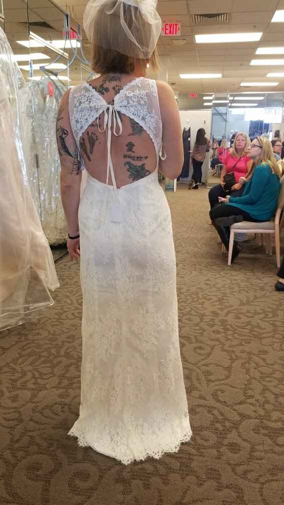 Brides with back tattoo - 2