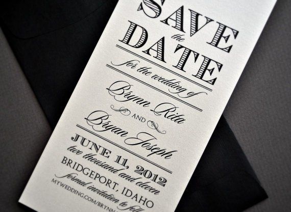 Save the dates ordered!