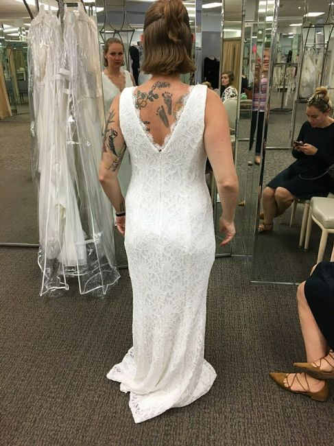 Brides with back tattoo - 1