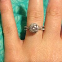 I'd love to see everyone's engagment rings.