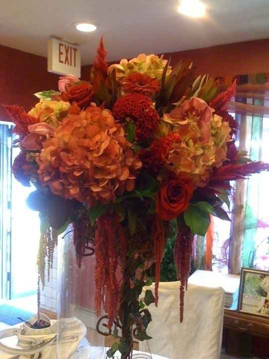 Saw our sample centerpiece!