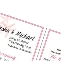 Wedding programs