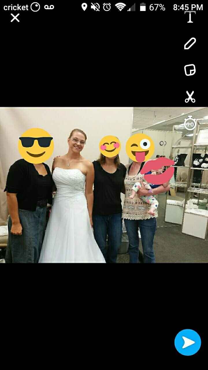 Final dress fitting today! Only slight drama.