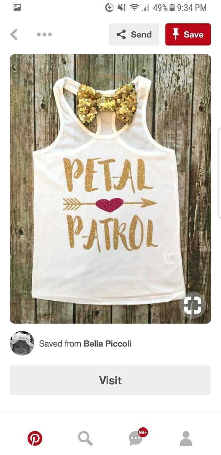 Flower Girl Shirts - 1