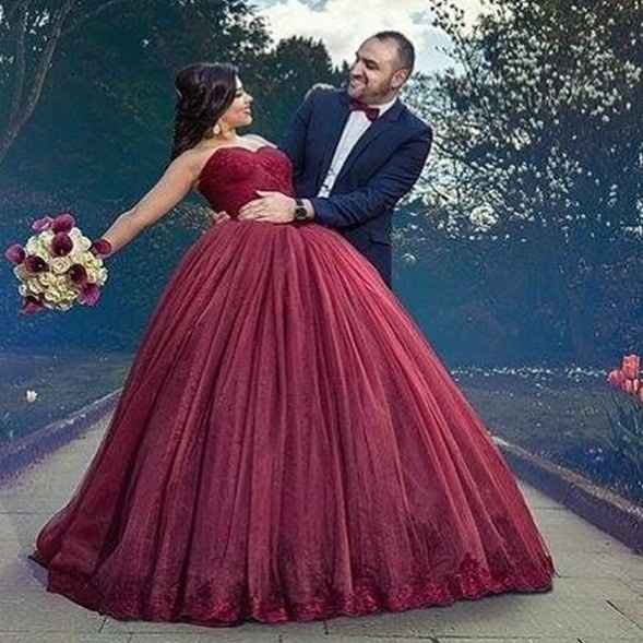 Colored Wedding Dress - 1
