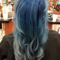 I dyed my hair blue