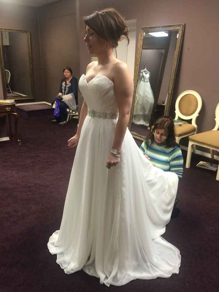 Dress off eBay? Mori Lee? Maggie? Stella New York?