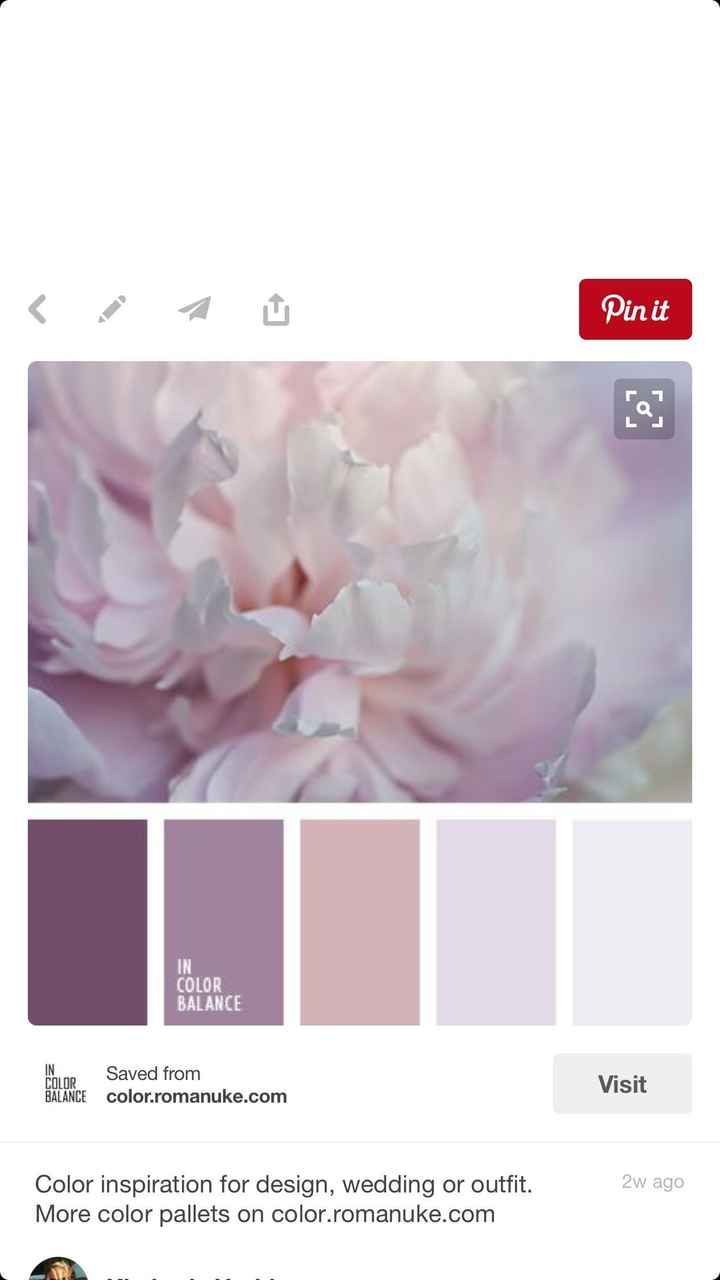 Color scheme for outdoor wedding