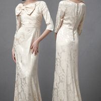 Here's my dress - now for the bouquet?