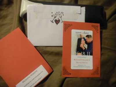 Pictures of my Save the dates and Invitations