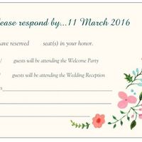 REHEARSAL Dinner Invites/Responses