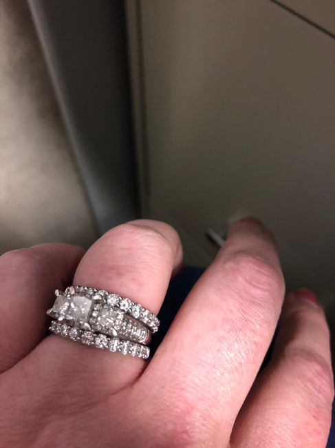 i got my wedding band! Show me your beautiful rings! 2