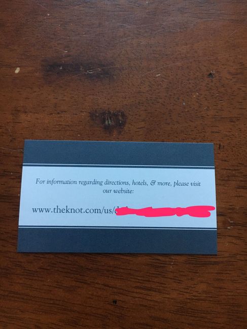 Wedding website