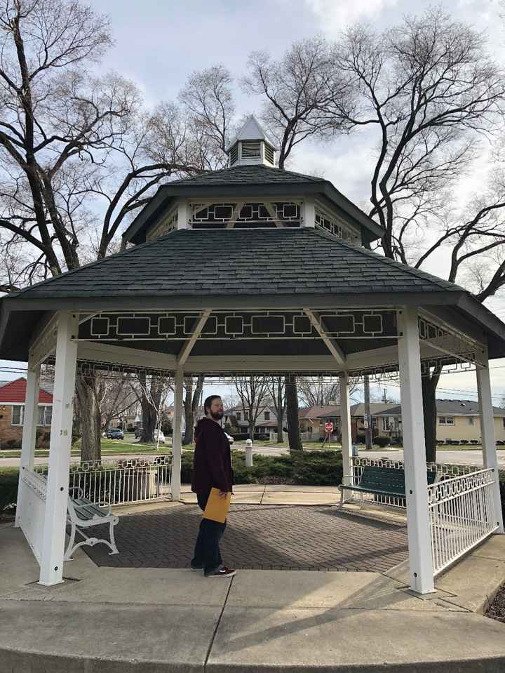 Gazebo outside the reception venue