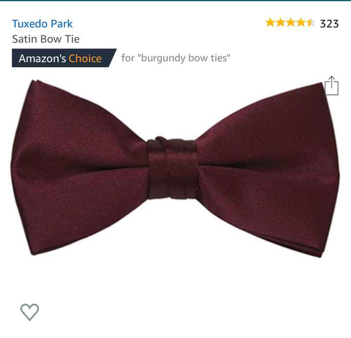 Burgundy Bowtie: Where to find??? - 1