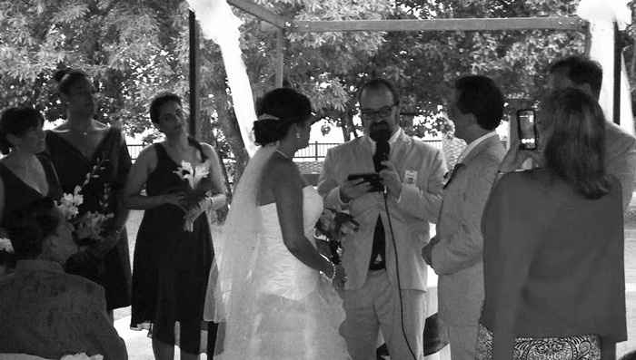 Married during a tropical storm & BAM (non-pro pics)