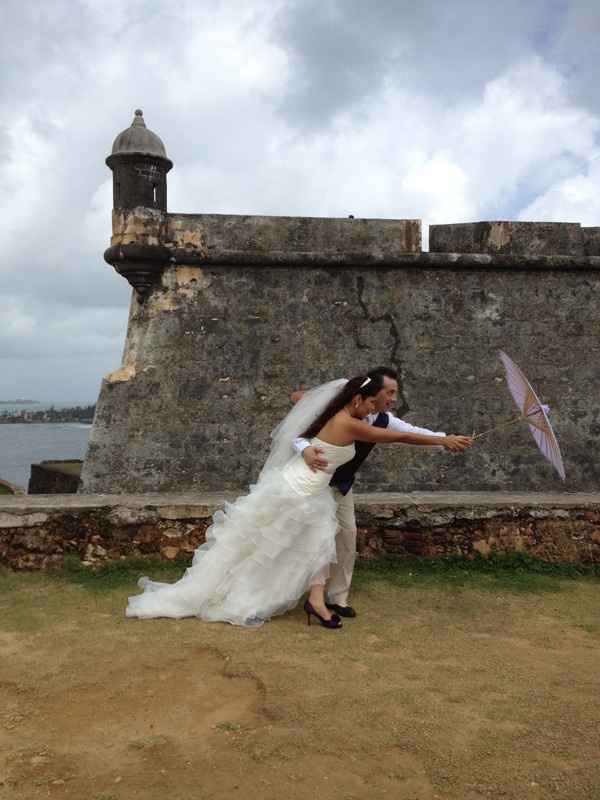 Married during a tropical storm & BAM (non-pro pics)