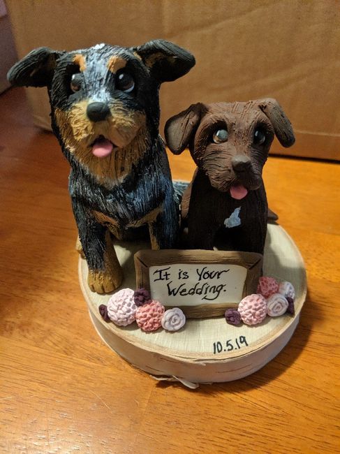 Our cake topper is here!! 2