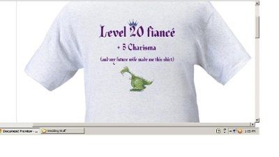 Assistance needed with geeky groom's t-shirt