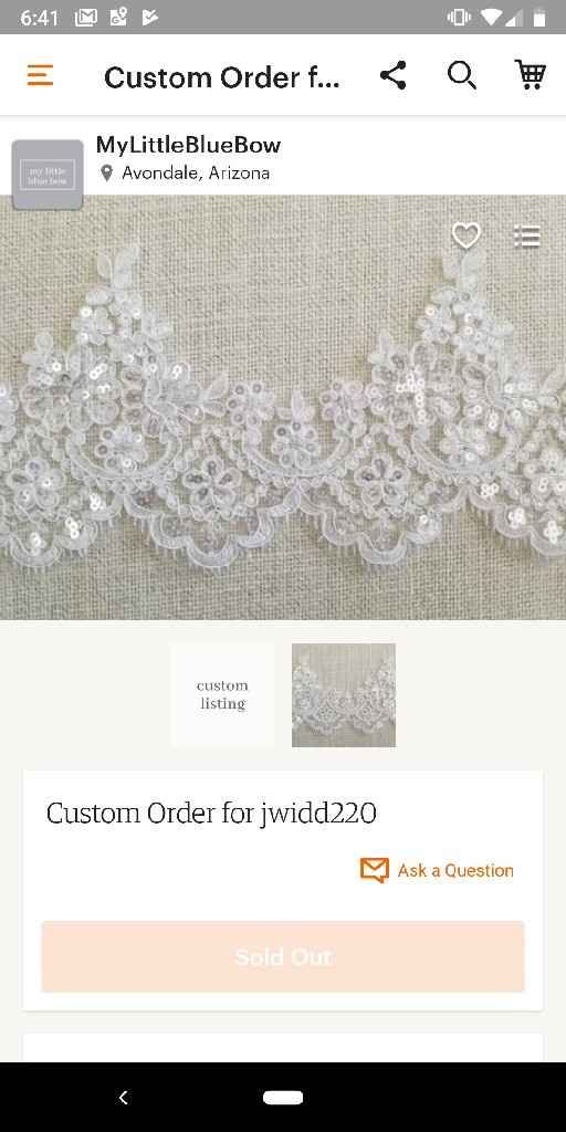 Ordered my veil - 1
