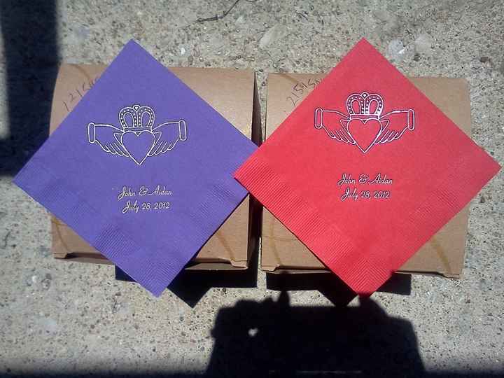 Focusing on the positive - Napkins arrived early! *pics*