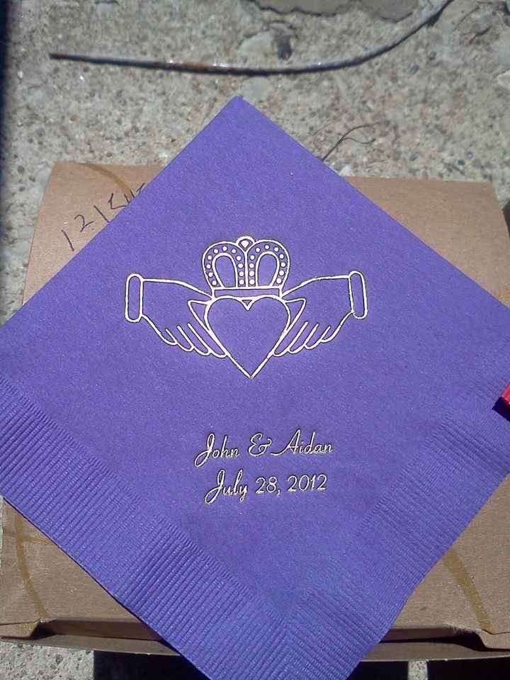 Focusing on the positive - Napkins arrived early! *pics*