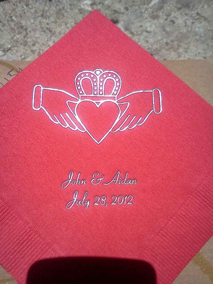 Focusing on the positive - Napkins arrived early! *pics*