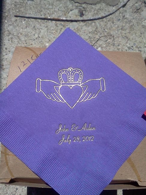 Focusing on the positive - Napkins arrived early! *pics*