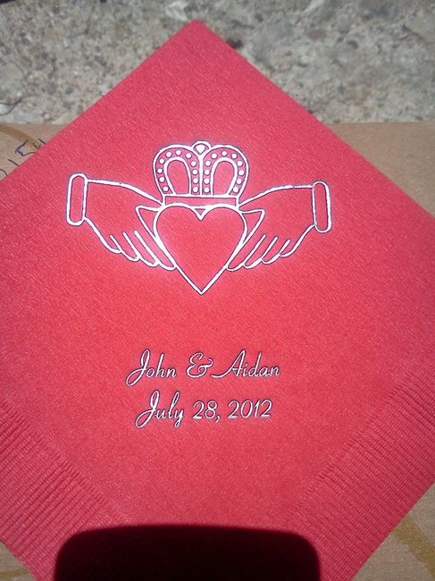 Focusing on the positive - Napkins arrived early! *pics*