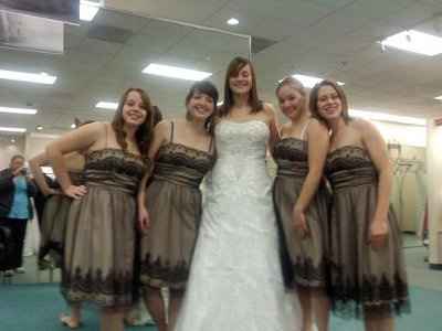 so I went dress shopping today!
