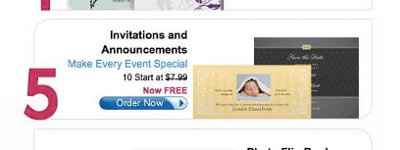 Free invitations through Vista Print?