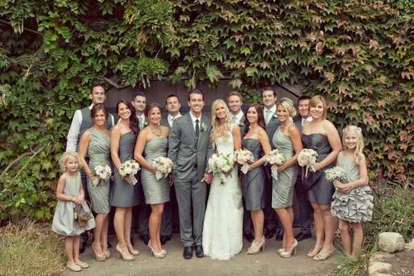 Gray BM dresses and gray GM tuxes?