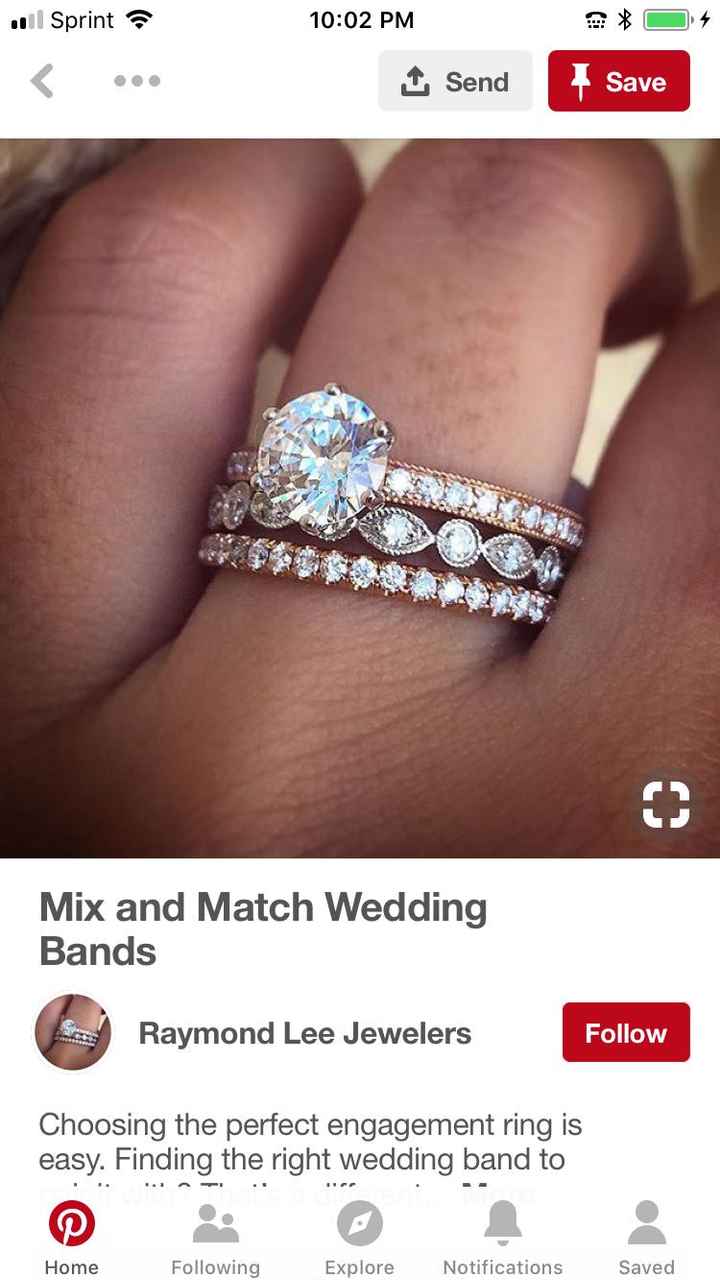 rose gold solitaire wedding band Help!!! - 1
