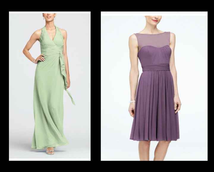 Bridesmaid dresses are picked!