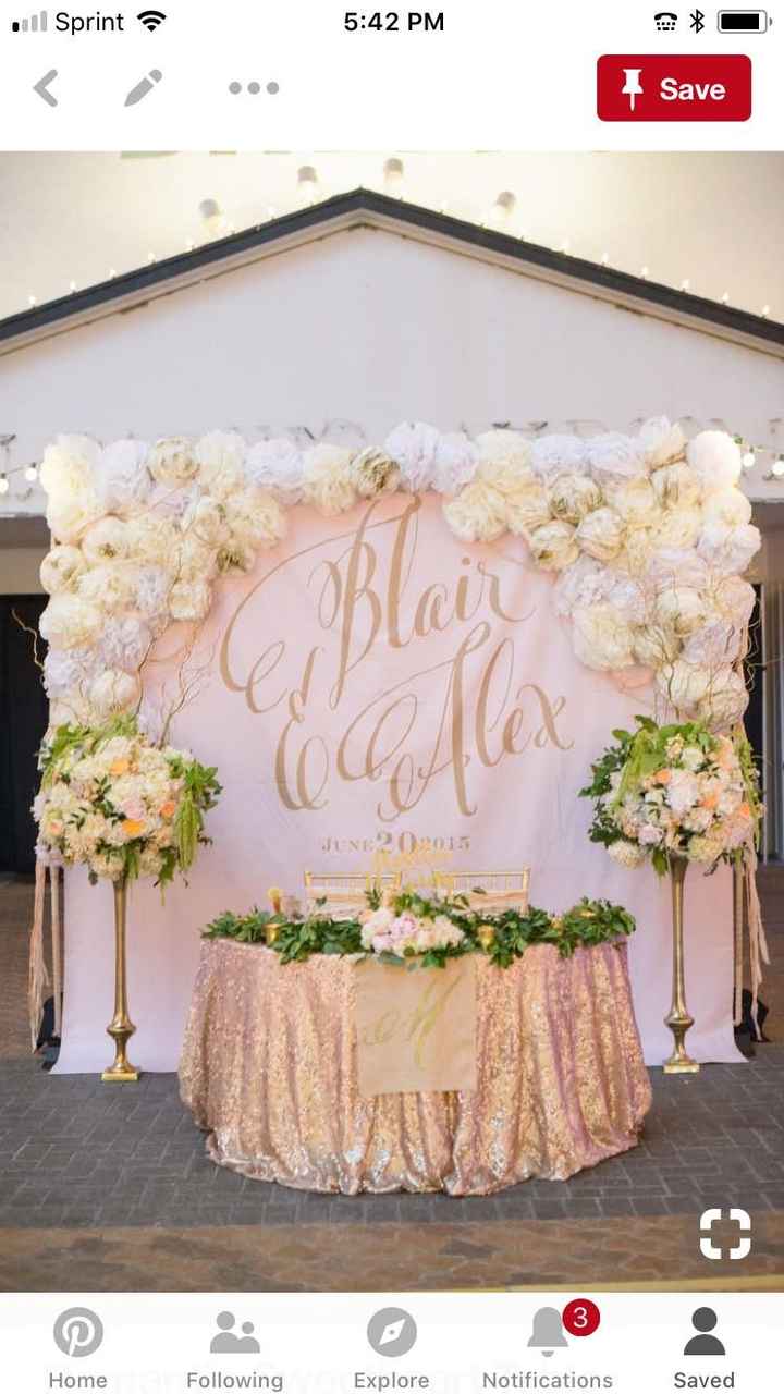 Sweetheart table - 1