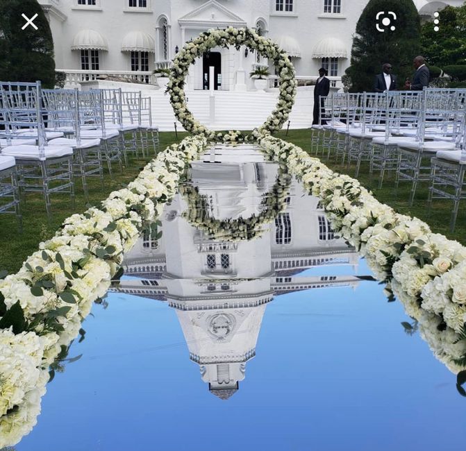 Wedding aisle mirror runner - 1