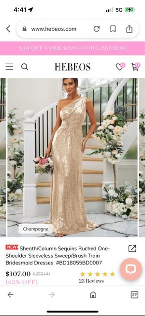 Bridesmaid dresses from Hebeos? 2