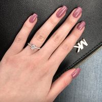 Need wedding band ideas for my pave radiant engagement ring! - 1