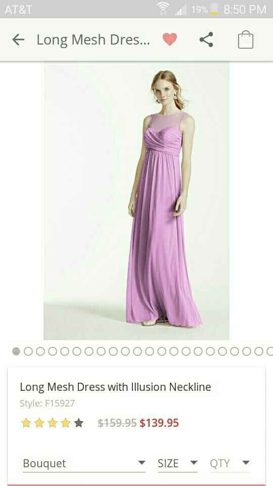 Let's see those mismatched dresses!