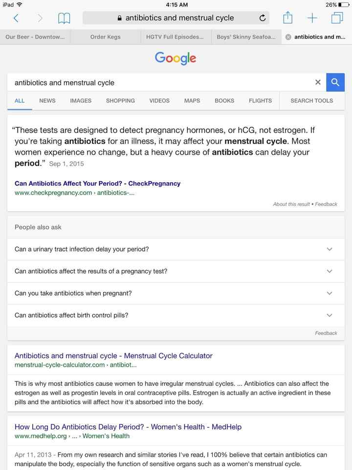 Can antibiotics affect your menstrual cycle?