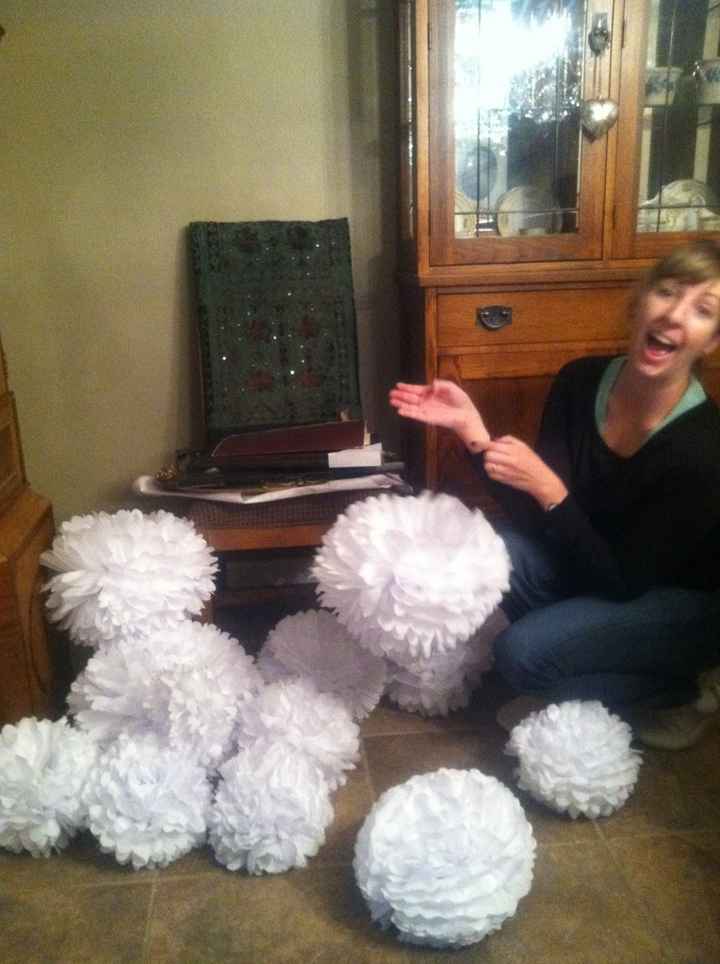 crepe paper pomanders