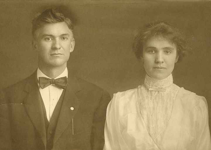 Antique wedding photo