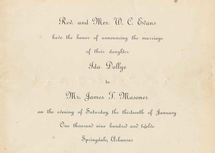 Antique wedding photo